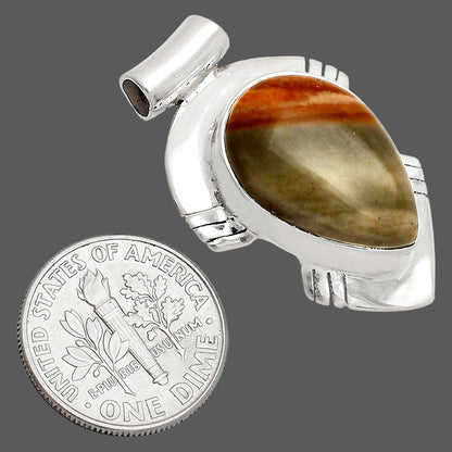 Natural Polygram Jasper Pendant P-1598 SDP148814