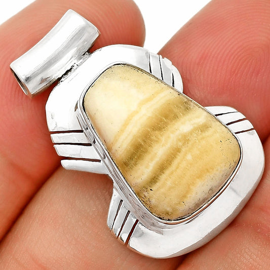 Natural Honey Aragonite Pendant P-1598 SDP148817