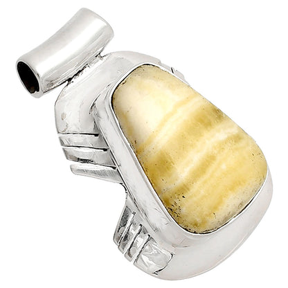 Natural Honey Aragonite Pendant P-1598 SDP148817