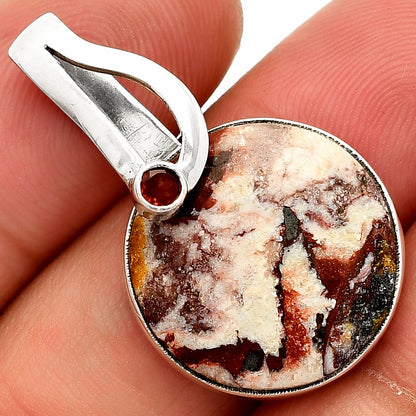 Indian Blanket Jasper & Garnet Pendant P-1251 SDP148828