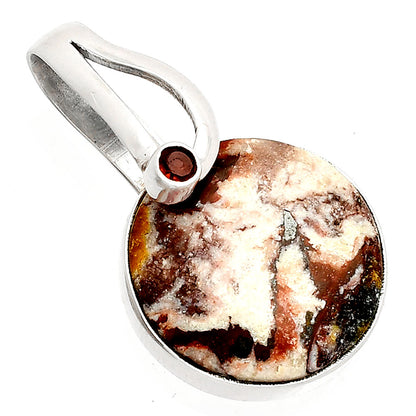 Indian Blanket Jasper & Garnet Pendant P-1251 SDP148828