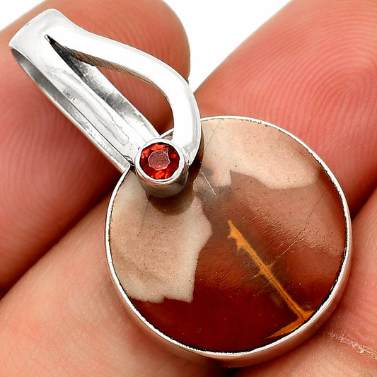 Natural Noreena Jasper & Garnet Pendant P-1251 SDP148837
