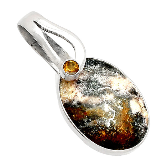 Indian Blanket Jasper & Citrine Pendant P-1251 SDP148839