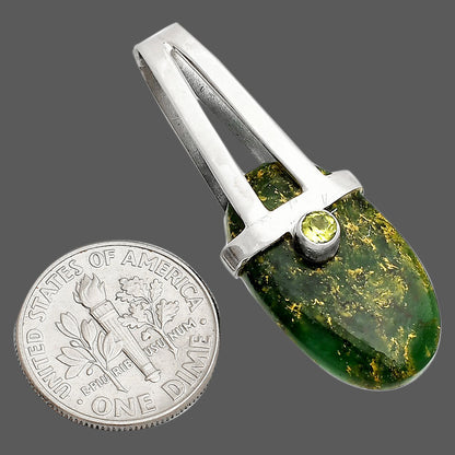 Green Fuchsite & Green Amethyst Pendant P-1563 SDP148868