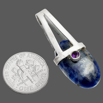 Natural Sodalite & Amethyst Pendant P-1563 SDP148870