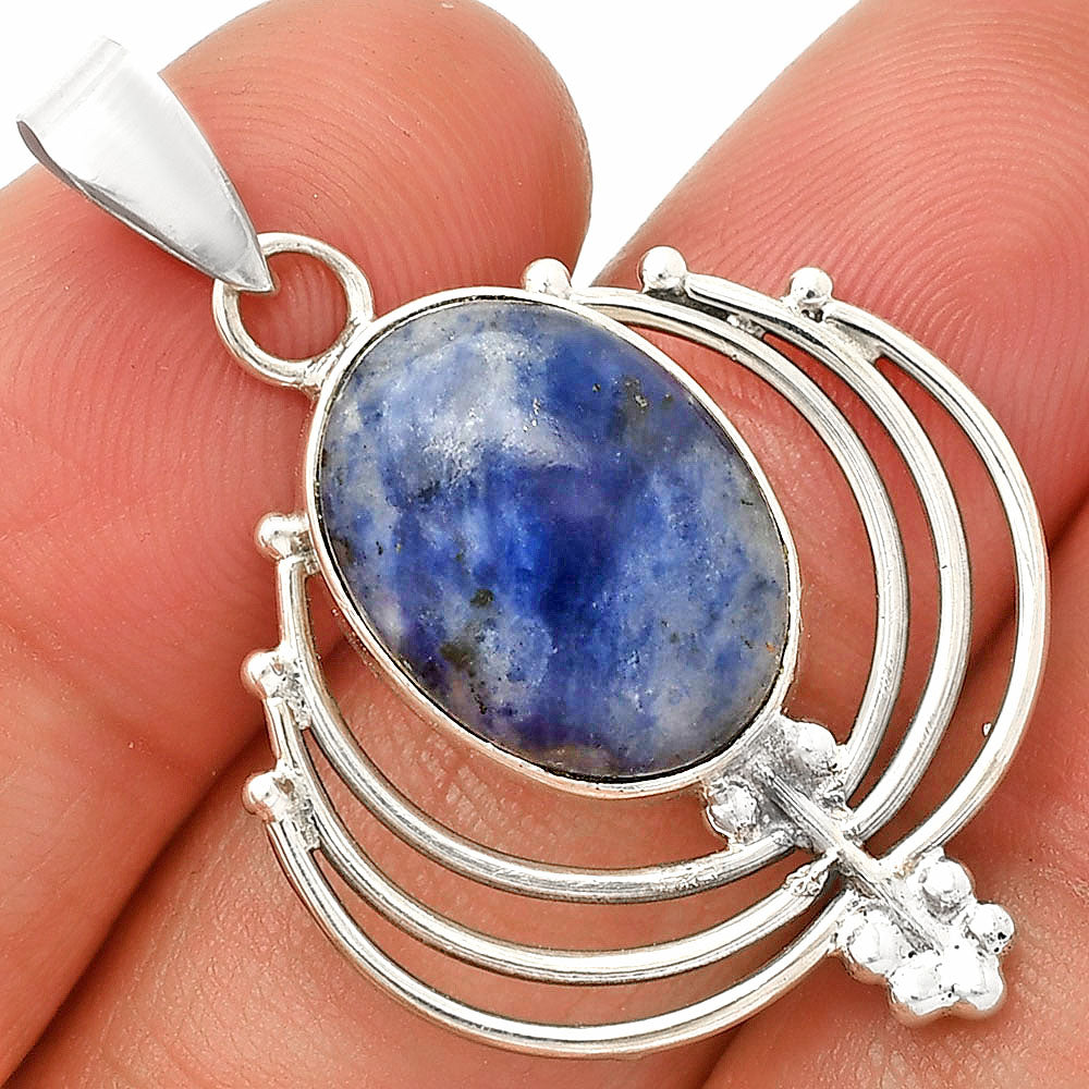 Lotus - Natural Sodalite Pendant P-1702 SDP148895