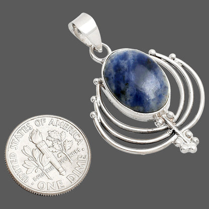 Lotus - Natural Sodalite Pendant P-1702 SDP148895