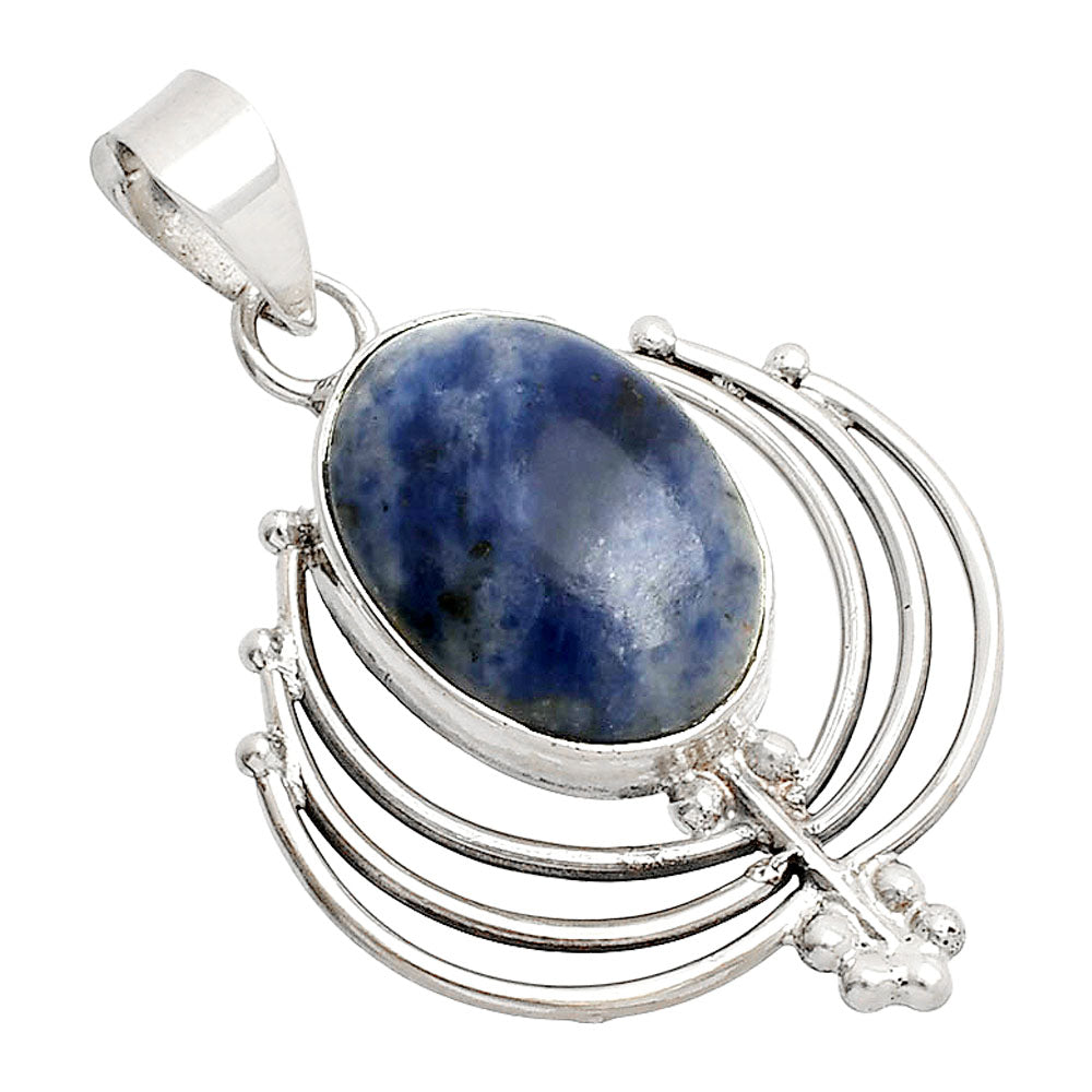 Lotus - Natural Sodalite Pendant P-1702 SDP148895