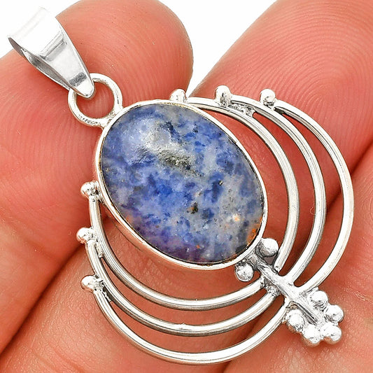 Lotus - Natural Sodalite Pendant P-1702 SDP148902