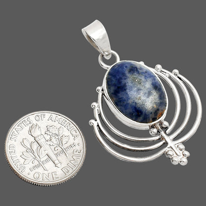 Lotus - Natural Sodalite Pendant P-1702 SDP148902