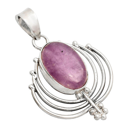 Lotus - Natural Purple Lepidolite Pendant P-1702 SDP148903