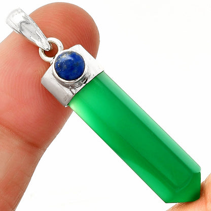 Point - Green Onyx & Lapis Lazuli Pendant P-1107 SDP148938