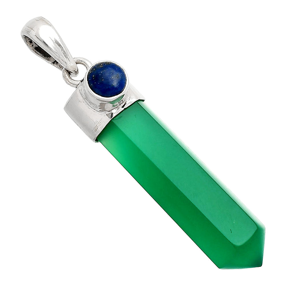 Point - Green Onyx & Lapis Lazuli Pendant P-1107 SDP148938