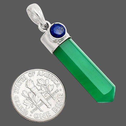 Point - Green Onyx & Lapis Lazuli Pendant P-1107 SDP148939