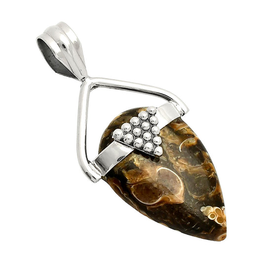 Natural Turtella Jasper - USA Pendant P-1722 SDP149165