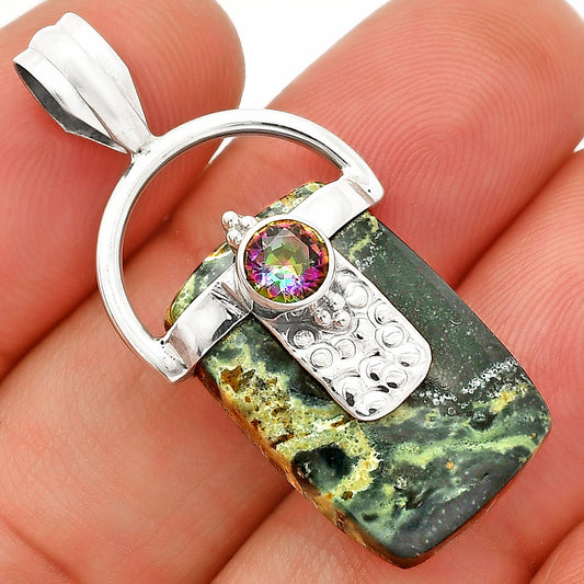 Star Galaxy Jasper & Mystic Topaz Pendant P-1723 SDP149213