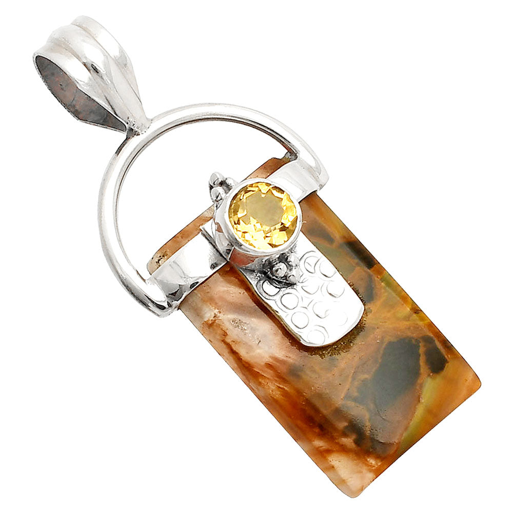 Pietersite - Namibia & Citrine Pendant P-1723 SDP149220