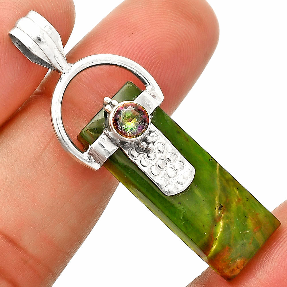 Chrome Chalcedony & Mystic Topaz Pendant P-1723 SDP149246