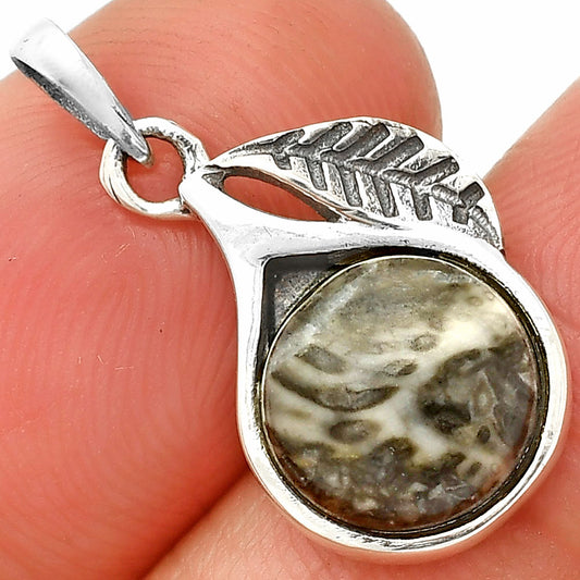 Leaf - Mexican Cabbing Fossil Pendant P-1105 SDP149420