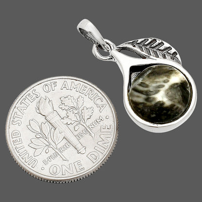 Leaf - Mexican Cabbing Fossil Pendant P-1105 SDP149420
