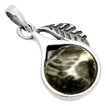 Leaf - Mexican Cabbing Fossil Pendant P-1105 SDP149420