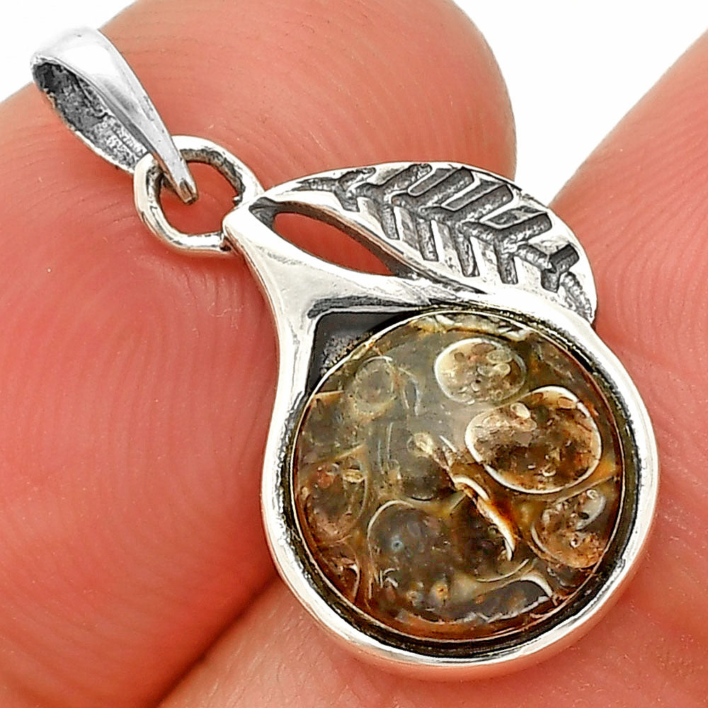Leaf - Natural Turtella Jasper - USA Pendant P-1105 SDP149434