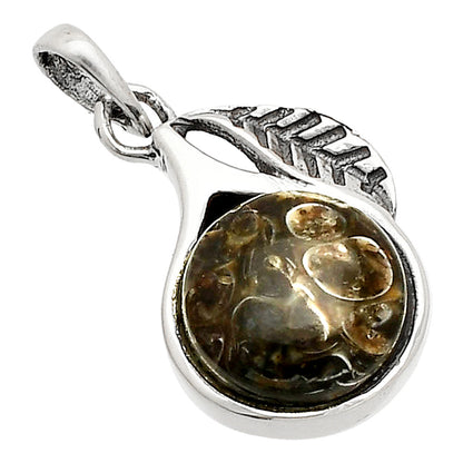 Leaf - Natural Turtella Jasper - USA Pendant P-1105 SDP149434