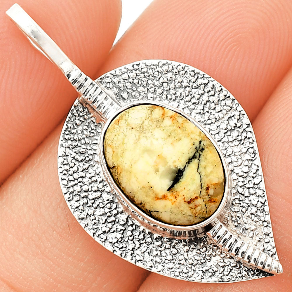 Authentic White Buffalo Turquoise Nevada Pendant P-1218 SDP149514