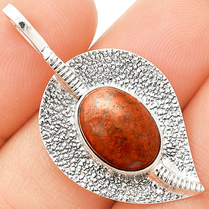 Natural Red Moss Agate Pendant P-1218 SDP149522