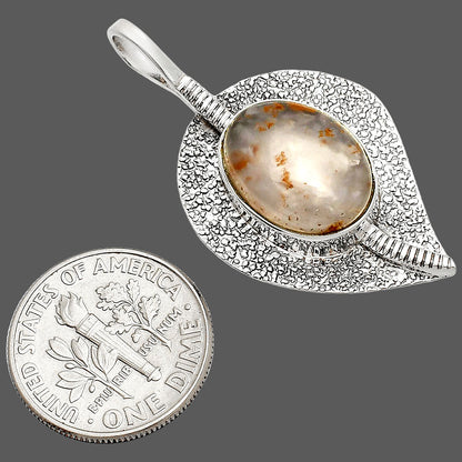 Natural Robinson Ranch Plume Agate Pendant P-1218 SDP149536