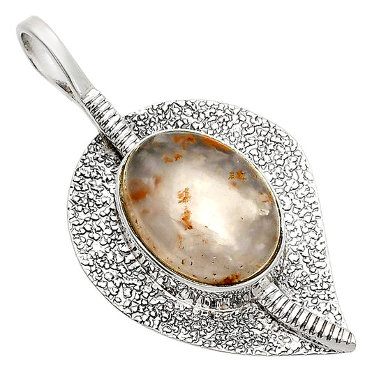 Natural Robinson Ranch Plume Agate Pendant P-1218 SDP149536