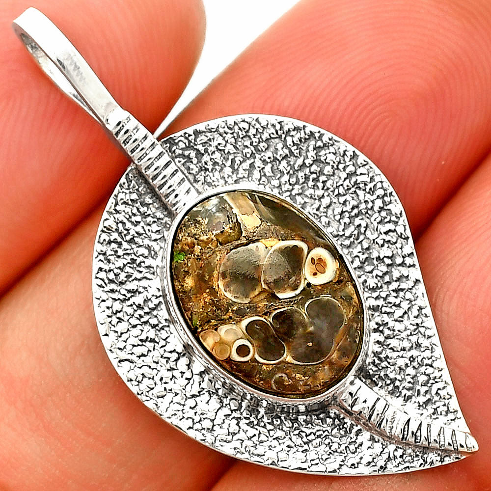 Natural Turtella Jasper - USA Pendant P-1218 SDP149555