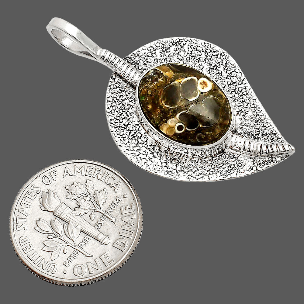 Natural Turtella Jasper - USA Pendant P-1218 SDP149555