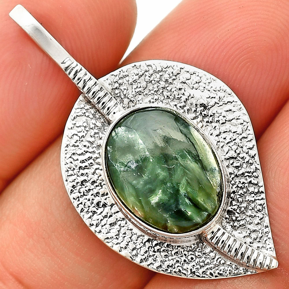 Natural Russian Seraphinite Pendant P-1218 SDP149559