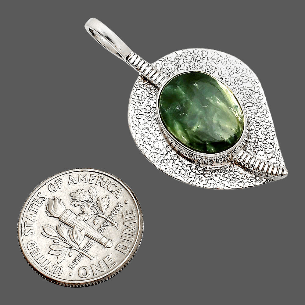 Natural Russian Seraphinite Pendant P-1218 SDP149559