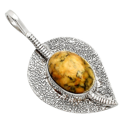 Natural Honey Dendritic Opal Pendant P-1218 SDP149562