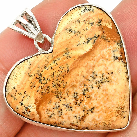 Heart - Natural Picture Jasper Pendant P-1043 SDP149893