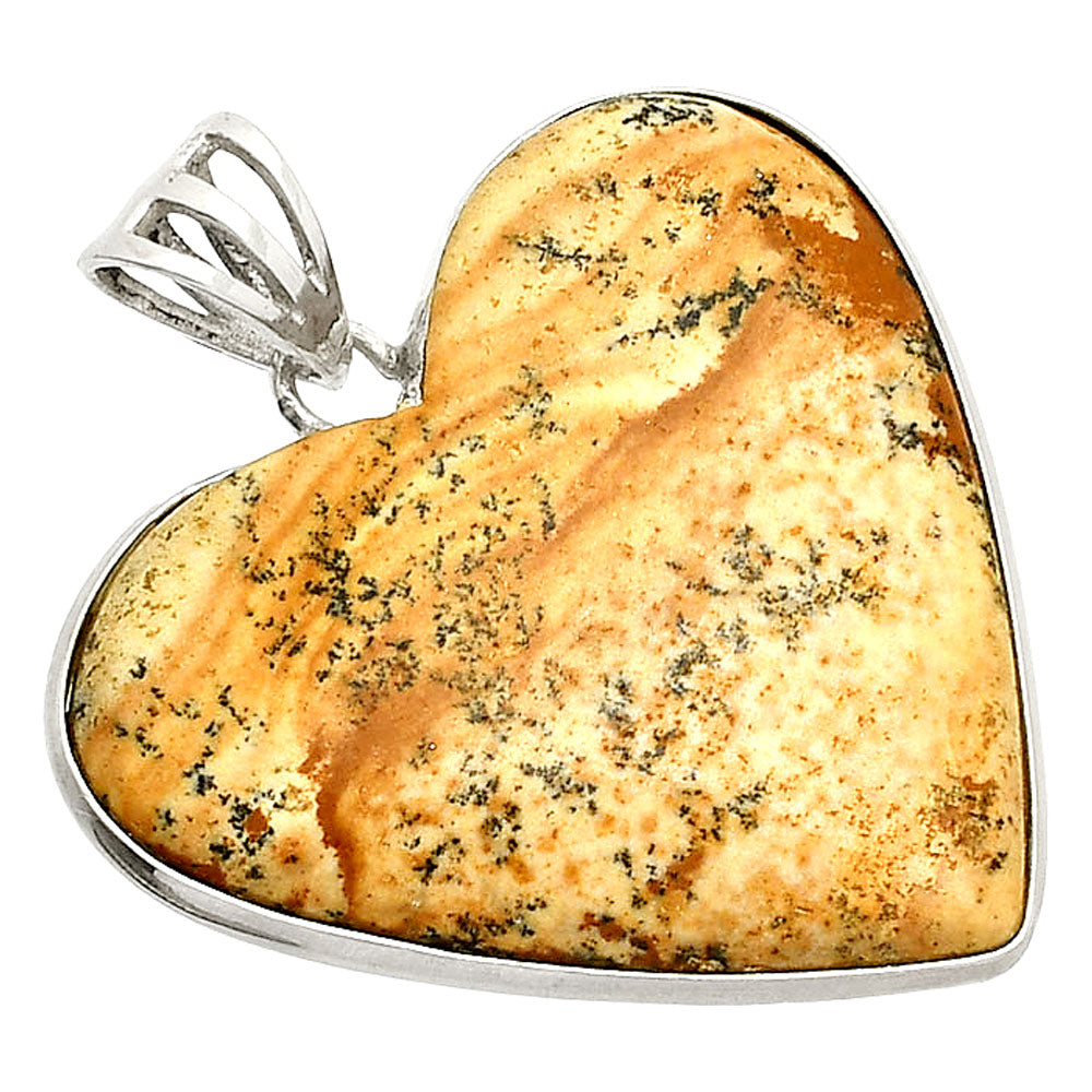Heart - Natural Picture Jasper Pendant P-1043 SDP149893