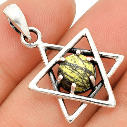 Star - Natural Serpentine Pendant P-1004 SDP150000