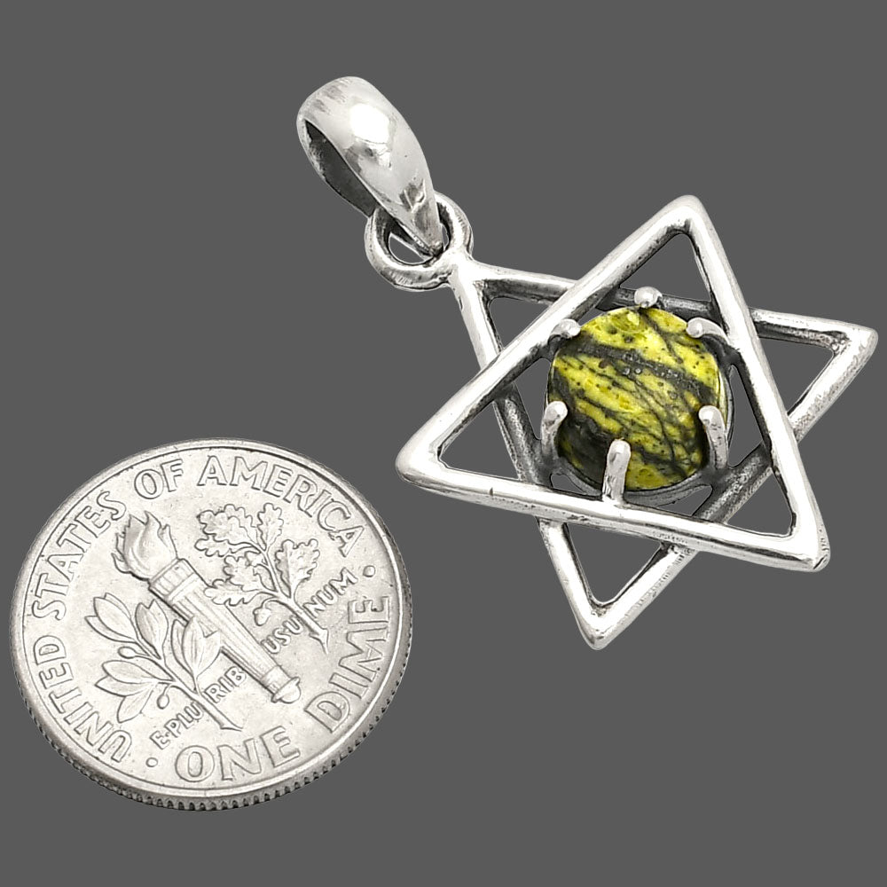 Star - Natural Serpentine Pendant P-1004 SDP150000