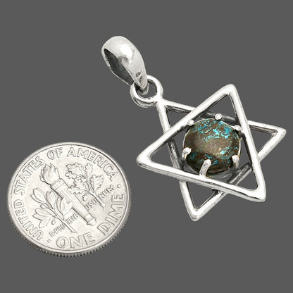 Star of David - Natural Shattuckite - USA Pendant P-1004 SDP150011
