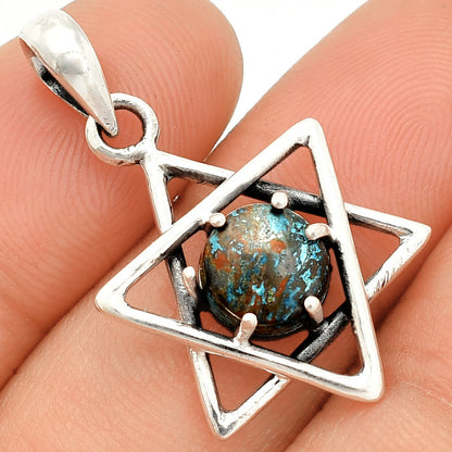 Star of David - Natural Shattuckite - USA Pendant P-1004 SDP150016