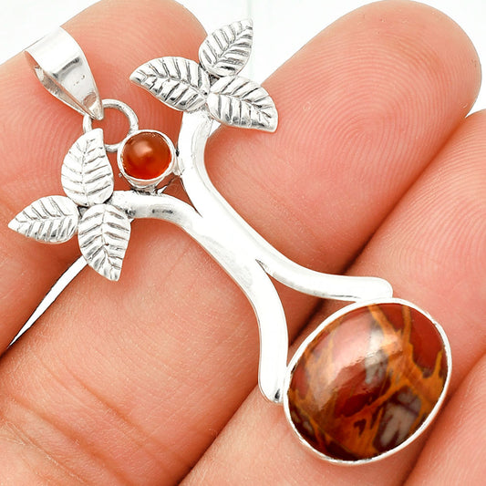 Natural Noreena Jasper & Carnelian Pendant P-1420 SDP150250