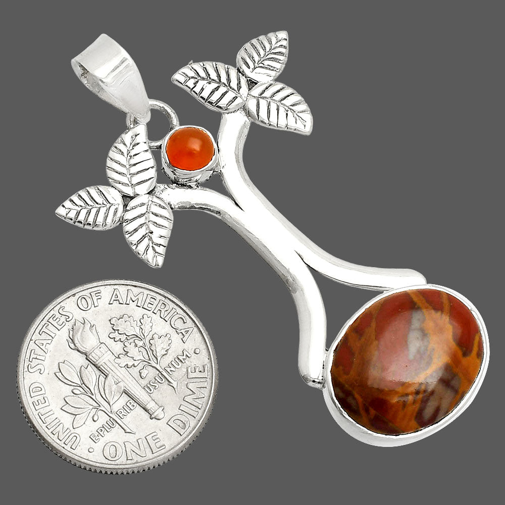 Natural Noreena Jasper & Carnelian Pendant P-1420 SDP150250