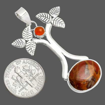 Natural Noreena Jasper & Carnelian Pendant P-1420 SDP150250