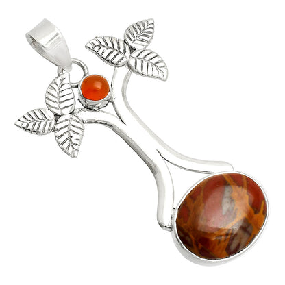 Natural Noreena Jasper & Carnelian Pendant P-1420 SDP150250