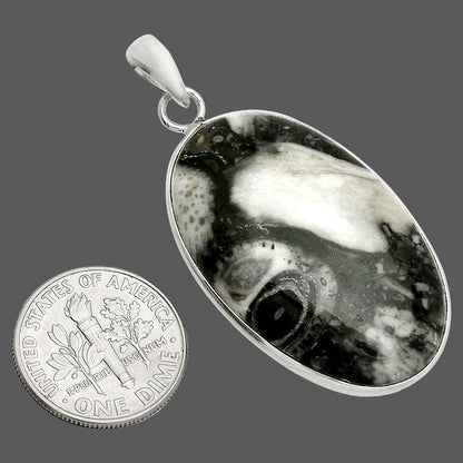 Natural Mexican Cabbing Fossil Pendant P-1001 SDP150280