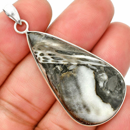 Natural Mexican Cabbing Fossil Pendant P-1001 SDP150324