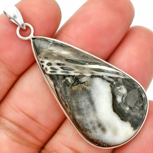 Natural Mexican Cabbing Fossil Pendant P-1001 SDP150324