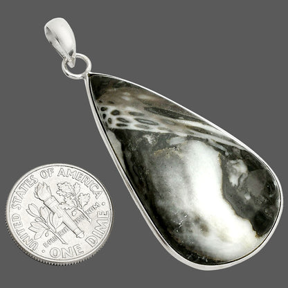 Natural Mexican Cabbing Fossil Pendant P-1001 SDP150324